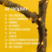 CAMPLIGHT USB-OUTDOOR-LICHTERKETTE - THE SUNNYSIDE