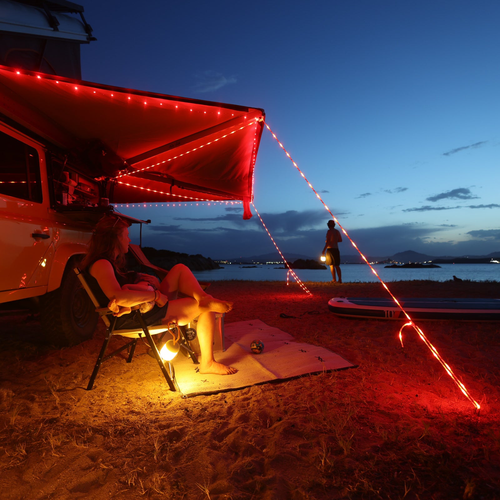 lichte tent LEUCHTTAU ABSPANNSET AFTERGLOW – THE SUNNYSIDE
