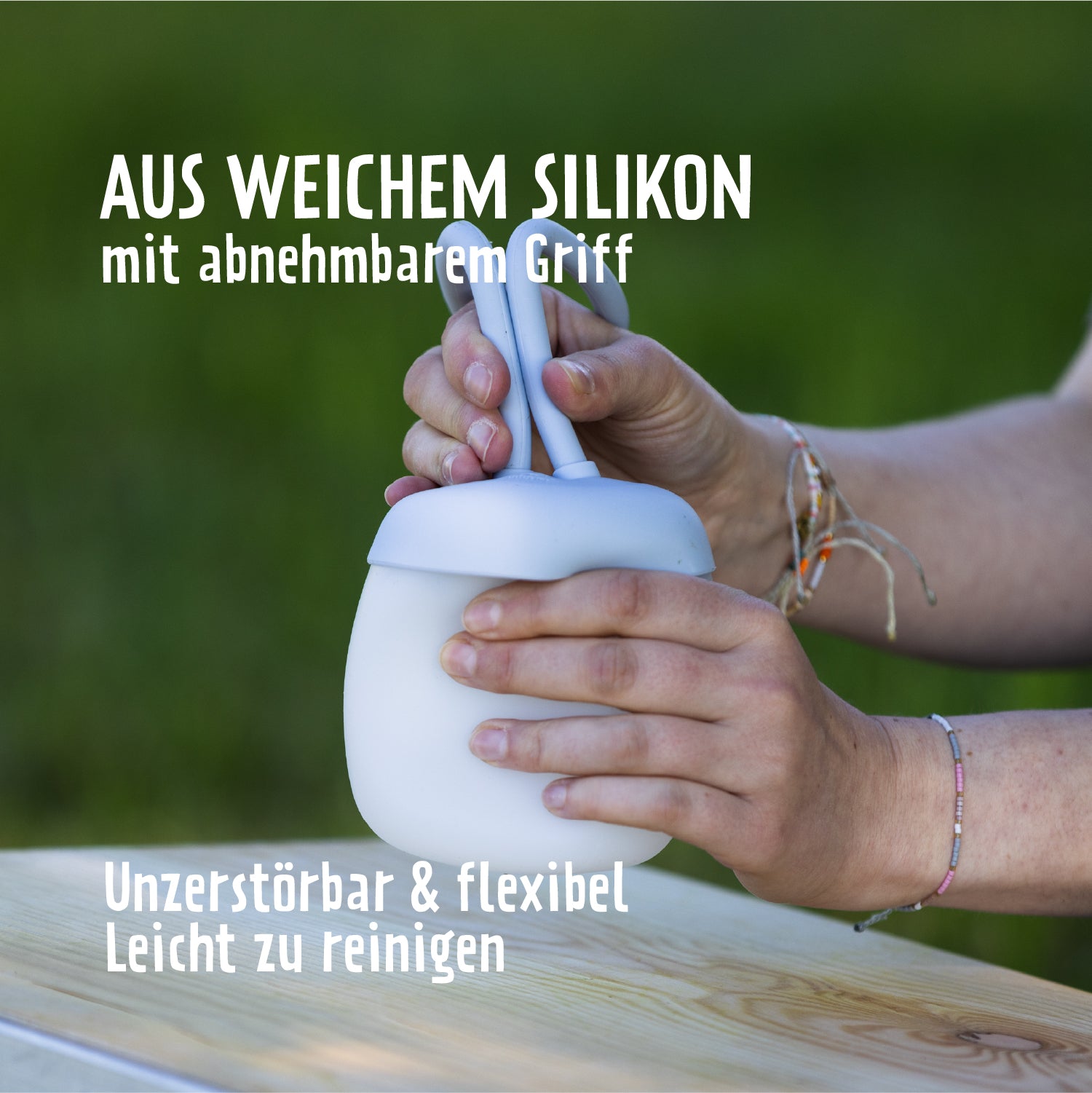 WETTERFESTE SILIKON LATERNE FLOPPY