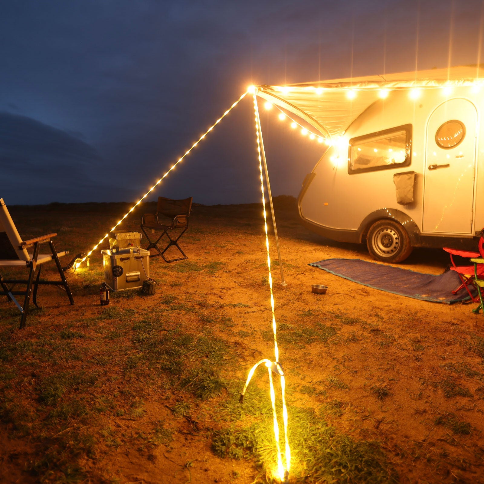 LEUCHTTAU ABSPANNSET WARMWEISS - THE SUNNYSIDE