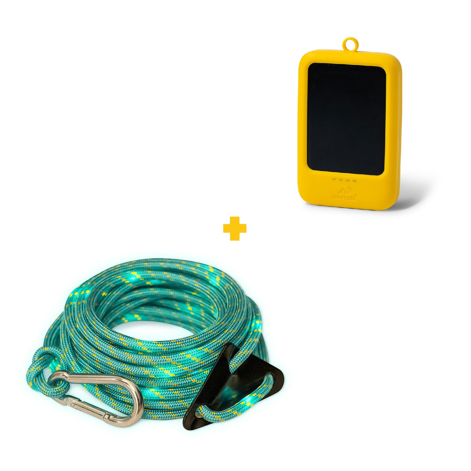 Leuchttau Grün mit Powerbank WATTY