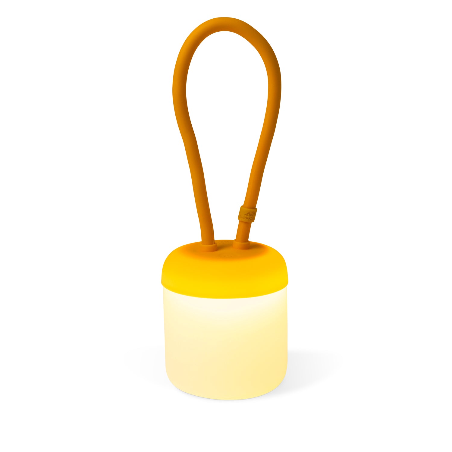 FLOPPY Silikonlaterne in Sunset Orange Freisteller