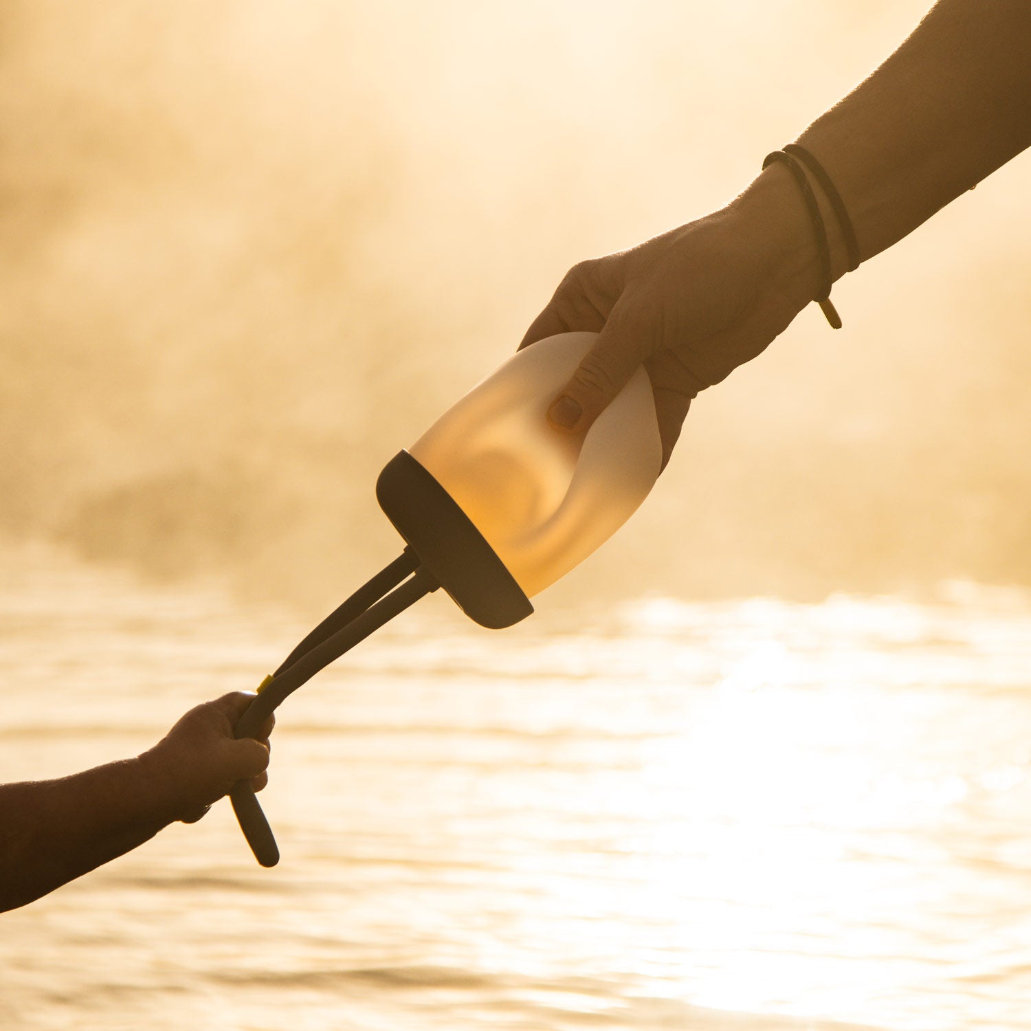 Silikonlaterne FLOPPY mit unkaputtbarem Schirm