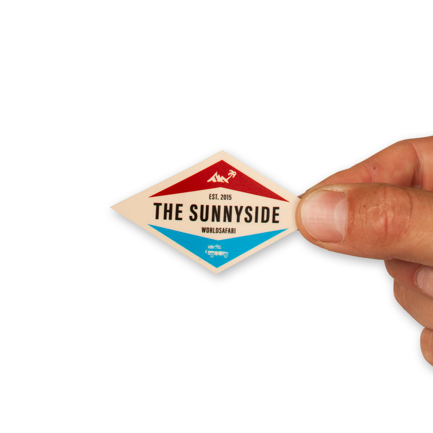 The Sunnyside als Karo Aufkleber - THE SUNNYSIDE