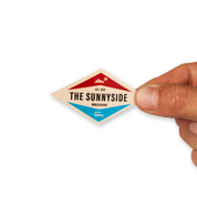 The Sunnyside als Karo Aufkleber - THE SUNNYSIDE