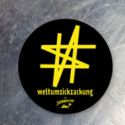 #weltumzickzackung Aufkleber - THE SUNNYSIDE