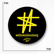 #weltumzickzackung Aufkleber - THE SUNNYSIDE